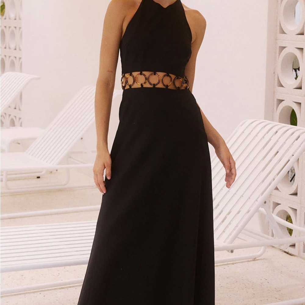 RAFINI MAXI DRESS - BLACK. NWT black cutout maxi dress.